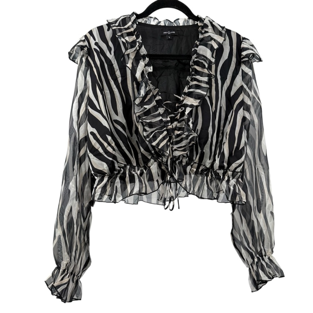 Ruffled Crop Blouse